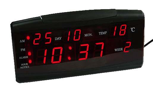 Ceas electronic de birou ZXTL-13A cu afisaj LED ROSU calendar si alarma